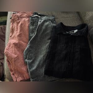 Quiksilver Men'd shorts and flannel set